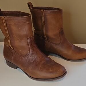 Women's Brown Leather Frye Boots